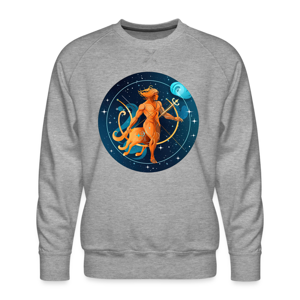 Men’s Mythical Sagittarius Premium Sweatshirt - heather grey