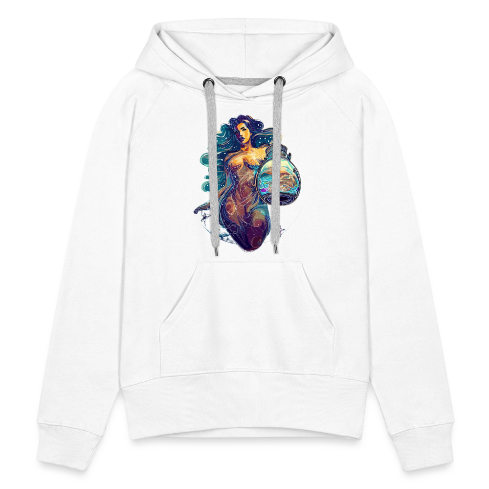 Women’s Mythical Aquarius Premium Hoodie - white