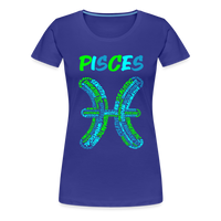 Thumbnail for Women's Power Words Pisces Premium T-Shirt - royal blue