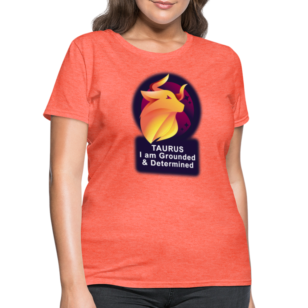 Women's Glow Taurus T-Shirt - heather coral