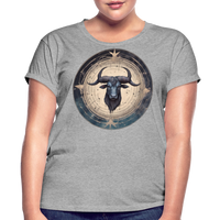 Thumbnail for Women's Mythical Taurus Relaxed Fit T-Shirt - heather gray