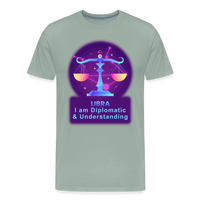 Thumbnail for Men's Neon Libra Premium T-Shirt - steel green