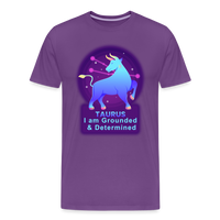 Thumbnail for Men's Neon Taurus Premium T-Shirt - purple