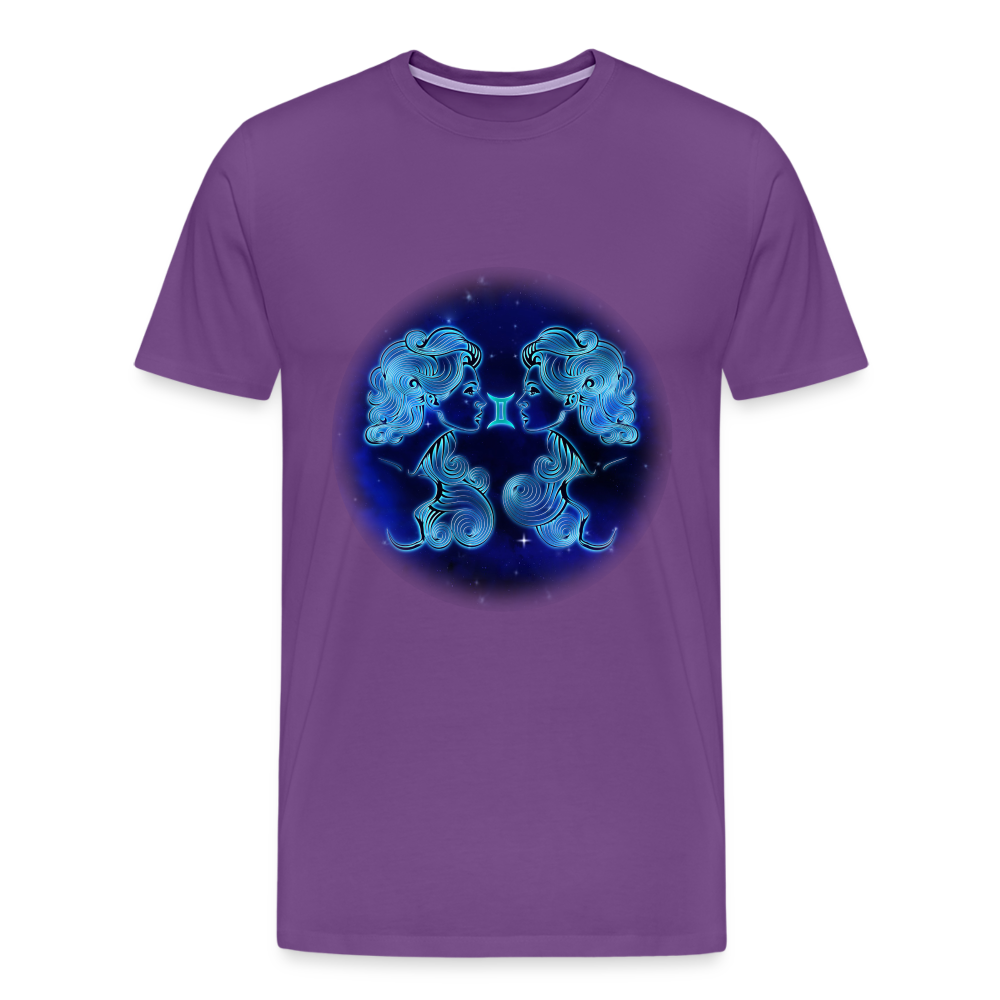 Men's Gemini Premium T-Shirt - purple