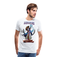 Thumbnail for Men's Astral Aquarius Premium T-Shirt - white