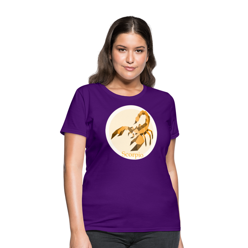 Women's Mosaic Scorpio T-Shirt - purple