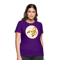 Thumbnail for Women's Mosaic Scorpio T-Shirt - purple