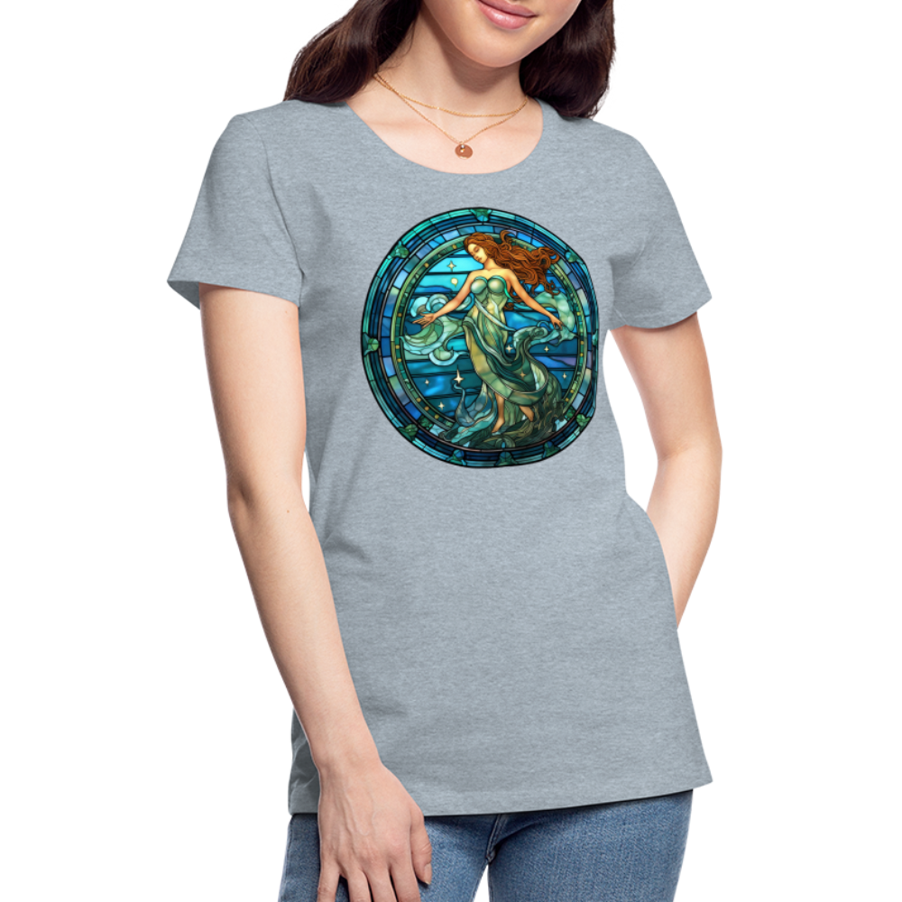 Women’s Mosaic Aquarius Premium T-Shirt - heather ice blue