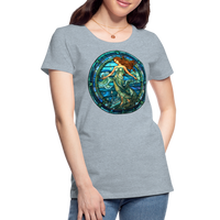 Thumbnail for Women’s Mosaic Aquarius Premium T-Shirt - heather ice blue