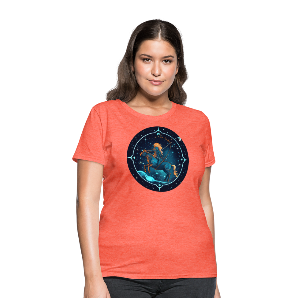 Women's Magic Sagittarius T-Shirt - heather coral