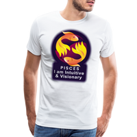 Thumbnail for Men's Glow Pisces Premium T-Shirt - white