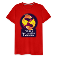 Thumbnail for Men's Glow Pisces Premium T-Shirt - red