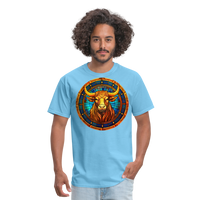 Thumbnail for Men's Mosaic Taurus Classic T-Shirt - aquatic blue