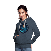 Thumbnail for Women’s Magic Sagittarius Premium Hoodie - heather denim