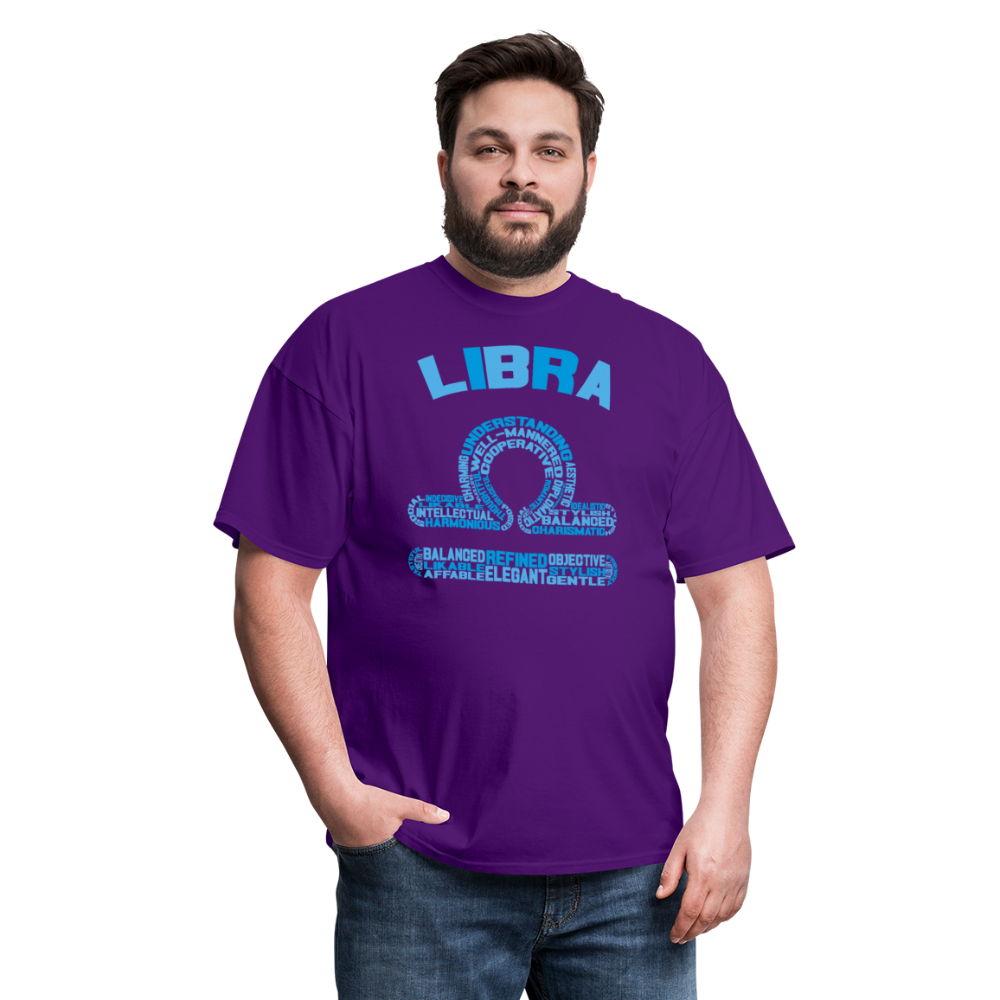 Men's Power Words Libra Classic T-Shirt - purple