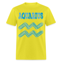 Thumbnail for Men's Power Words Aquarius Classic T-Shirt - yellow