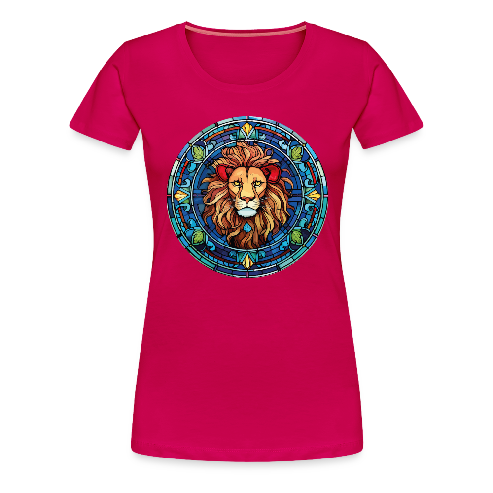 Women's Mosaic Leo Premium T-Shirt - dark pink