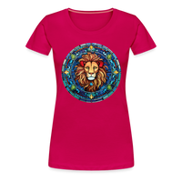 Thumbnail for Women's Mosaic Leo Premium T-Shirt - dark pink