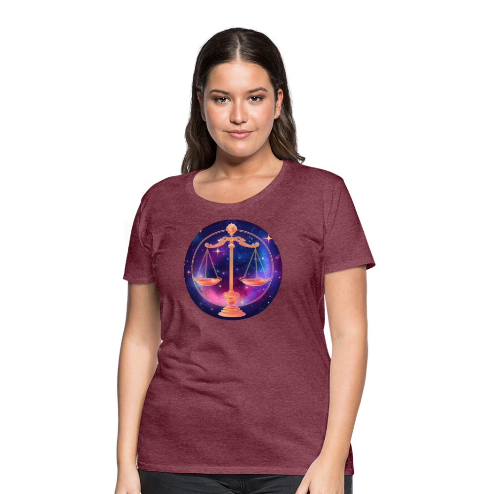 Women’s Magic Libra Premium T-Shirt - heather burgundy