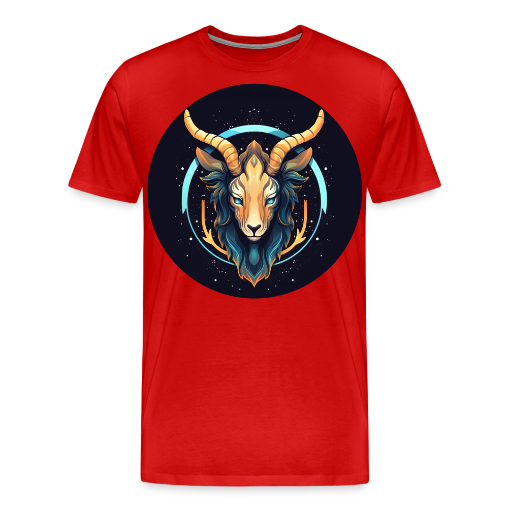 Men's Mystic Capricorn Premium T-Shirt - red