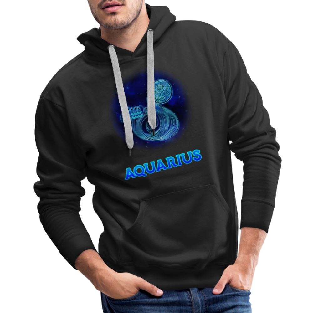 Men’s Aquarius Premium Hoodie - black