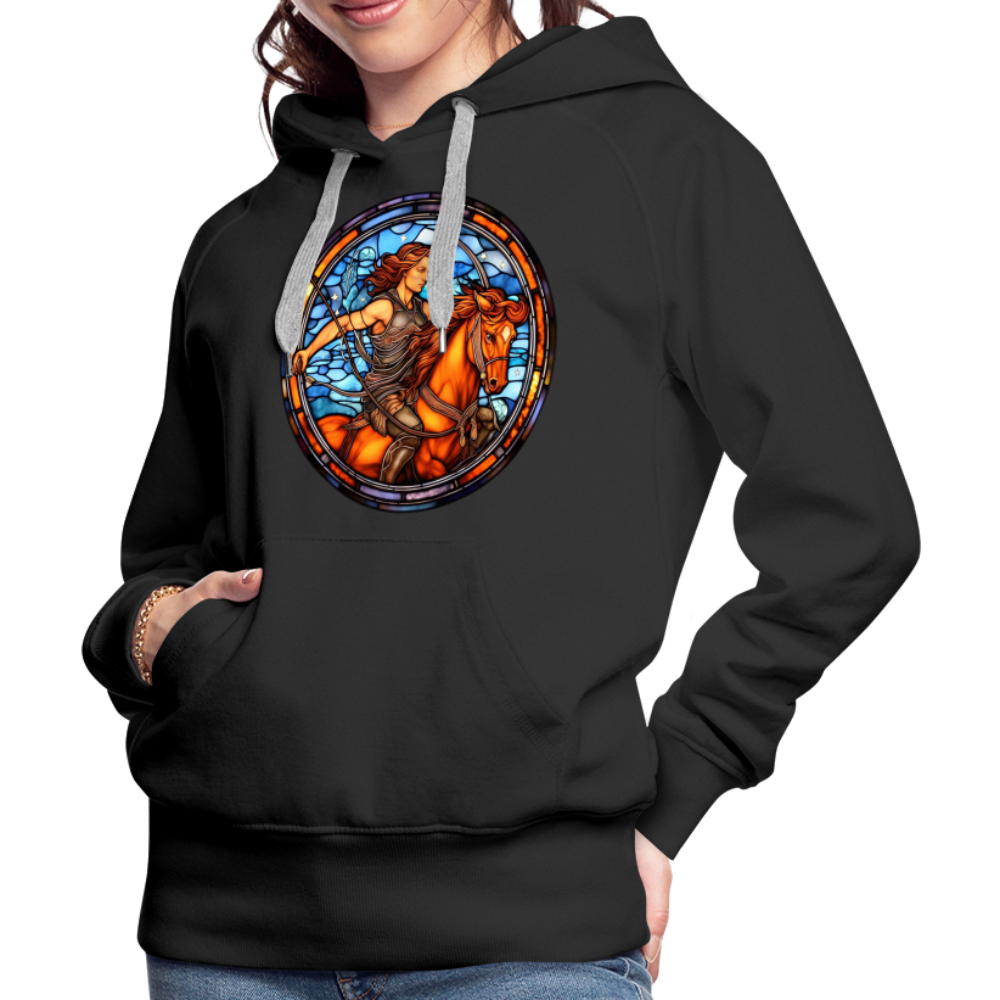 Women’s Mosaic Sagittarius Premium Hoodie - black