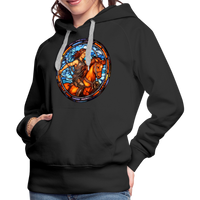 Thumbnail for Women’s Mosaic Sagittarius Premium Hoodie - black