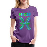 Thumbnail for Women's Power Words Pisces Premium T-Shirt - purple