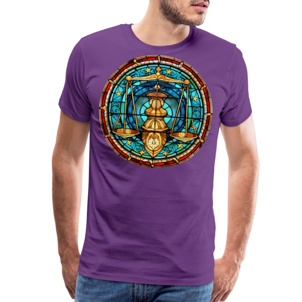 Men's Mosaic Libra Premium T-Shirt - purple