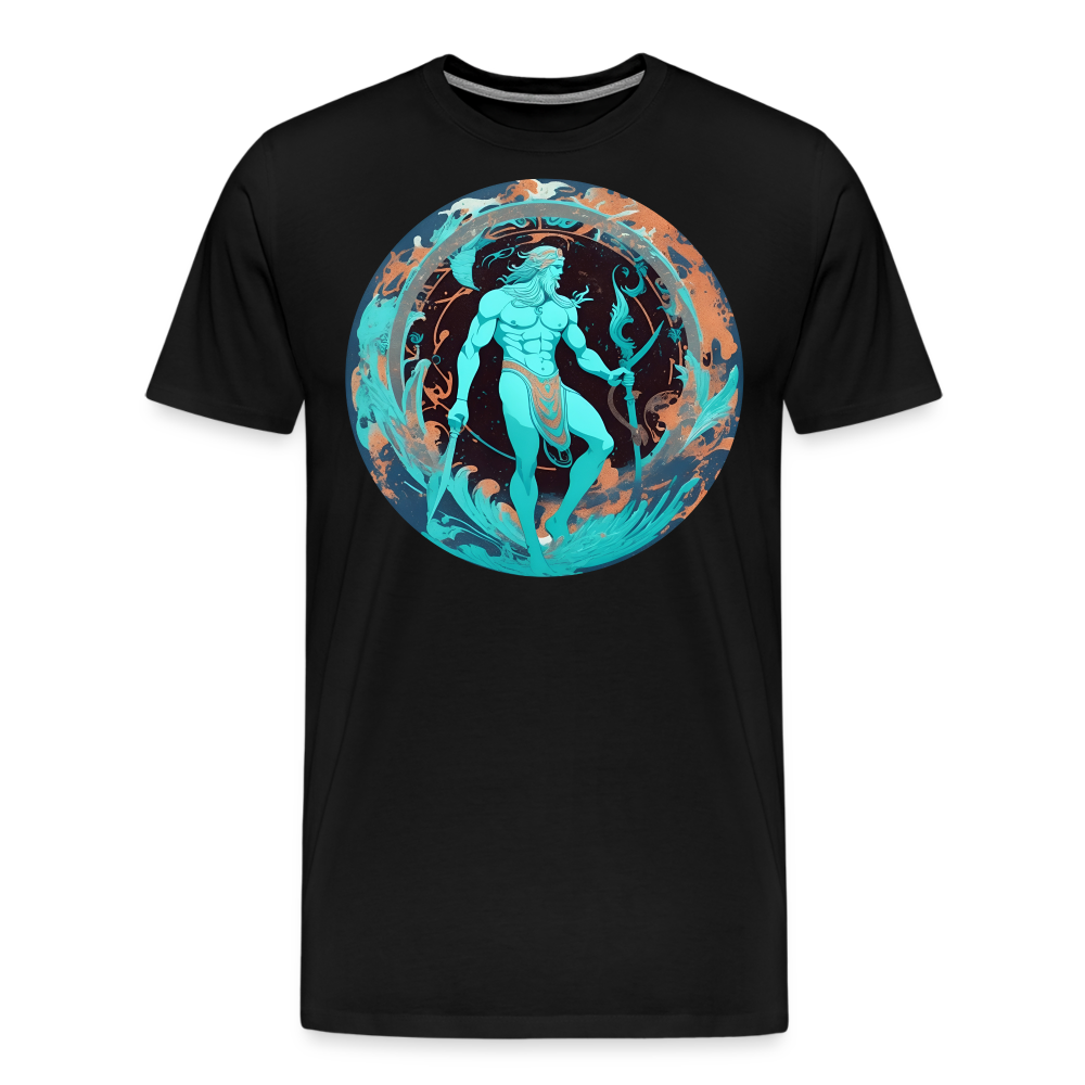 Men's Mythical Aquarius Premium T-Shirt - black