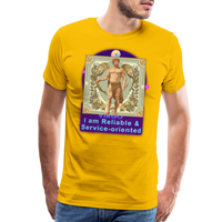 Thumbnail for Men's Mythical Virgo Premium T-Shirt - sun yellow