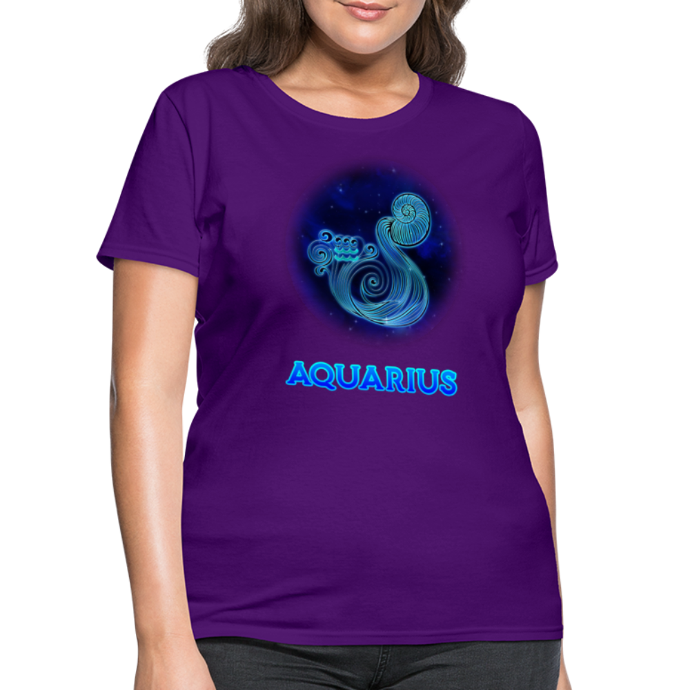 Women's Stellar Aquarius T-Shirt - purple