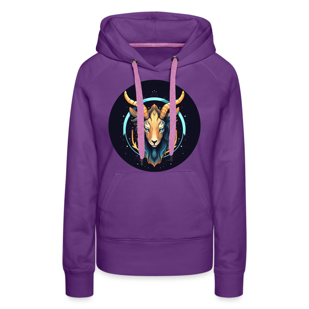 Women’s Mystic Capricorn Premium Hoodie - purple 