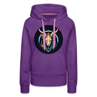 Thumbnail for Women’s Mystic Capricorn Premium Hoodie - purple 