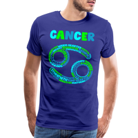 Thumbnail for Men's Power Words Cancer Premium T-Shirt - royal blue