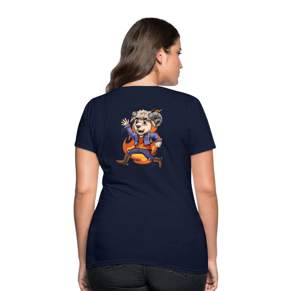 Women's Aries New Design T-Shirt - navy