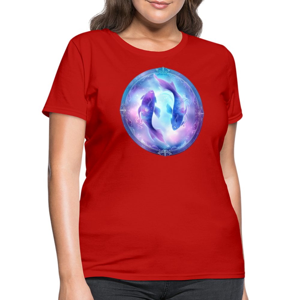 Women's Classic Pisces T-Shirt - red