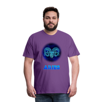 Thumbnail for Men's Aries Premium T-Shirt - purple