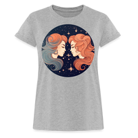 Thumbnail for Women's Mystic Gemini Relaxed Fit T-Shirt - heather gray