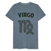 Thumbnail for Men's Power Words Virgo Premium T-Shirt - steel blue