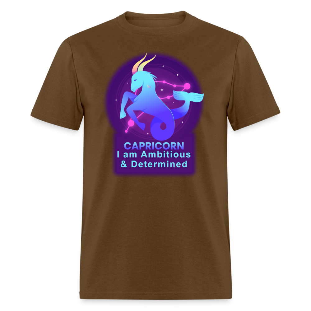 Men's Neon Capricorn Classic T-Shirt - brown