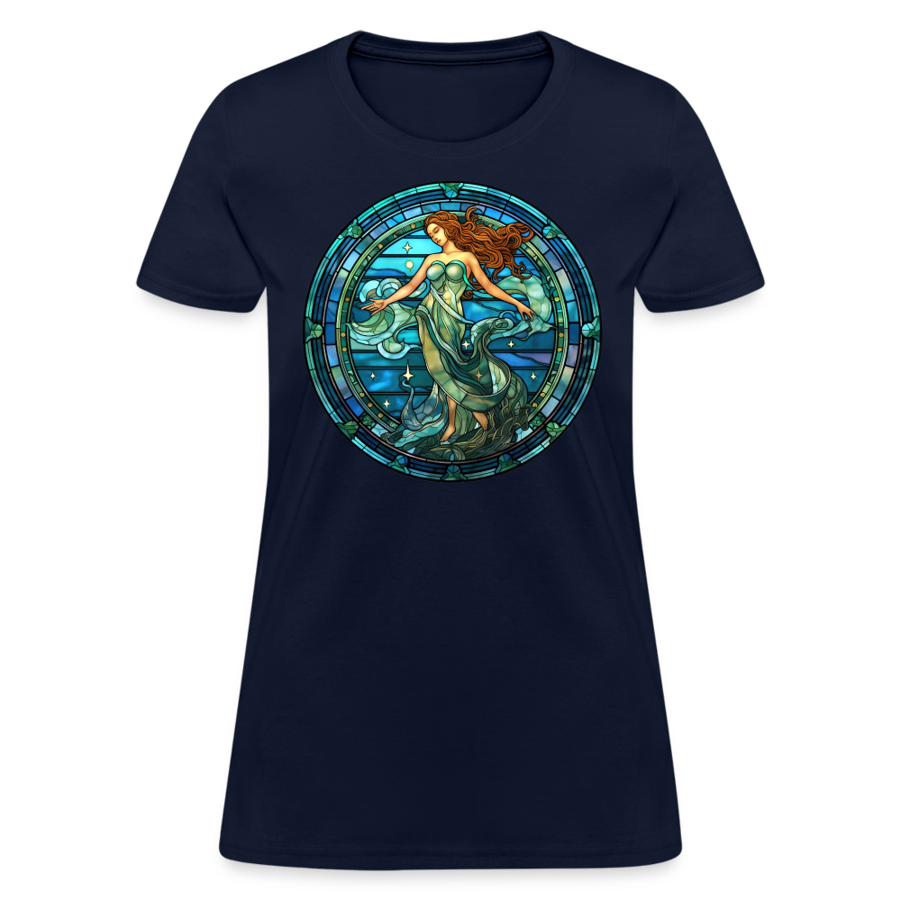 Women's Mosaic Aquarius T-Shirt - navy