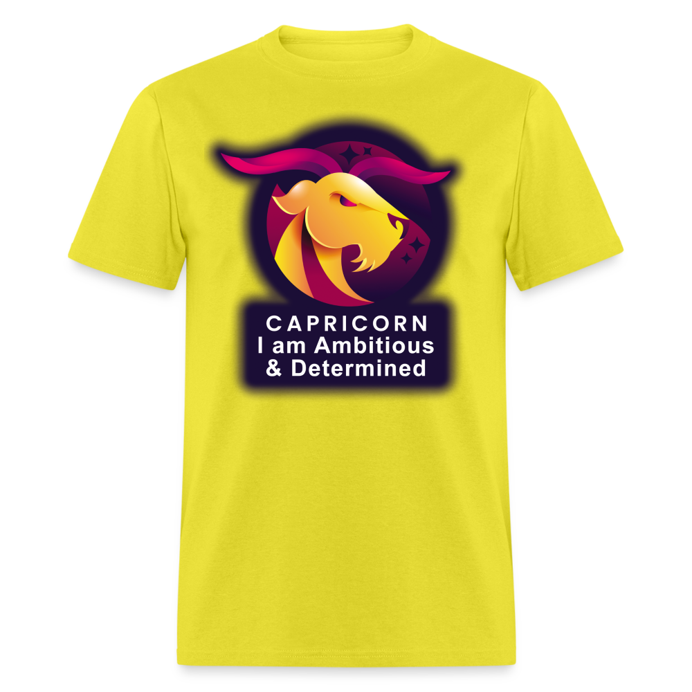 Men's Glow Capricorn Classic T-Shirt - yellow