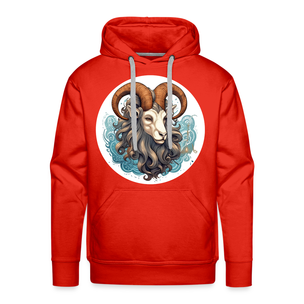 Men’s Symbol Capricorn Premium Hoodie - red