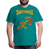 Thumbnail for Men's Power Words Sagittarius Premium T-Shirt - teal