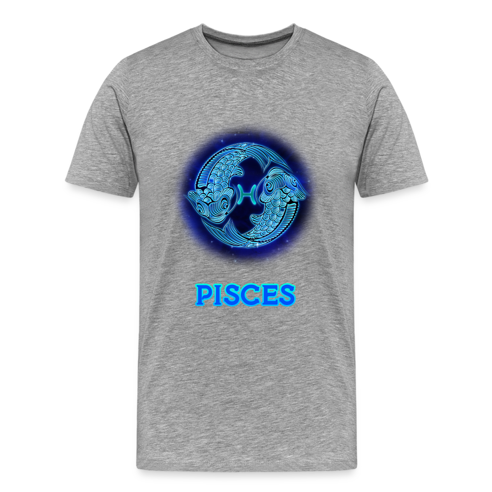 Men's Pisces Premium T-Shirt - heather gray