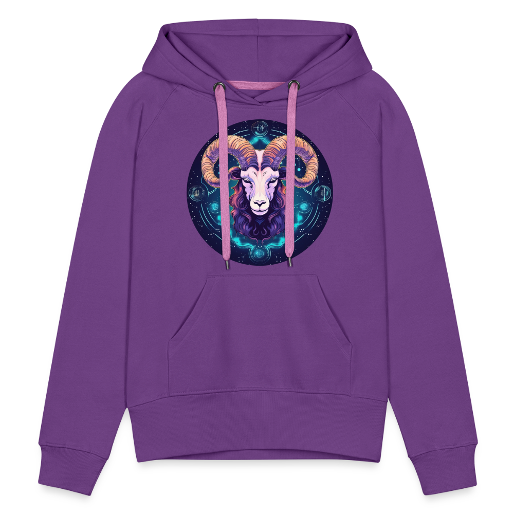 Women’s Magic Capricorn Premium Hoodie - purple 