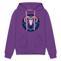 Thumbnail for Women’s Magic Capricorn Premium Hoodie - purple 