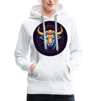 Thumbnail for Women’s Magic Taurus Premium Hoodie - white