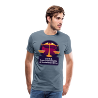 Thumbnail for Men's Glow Libra Premium T-Shirt - steel blue